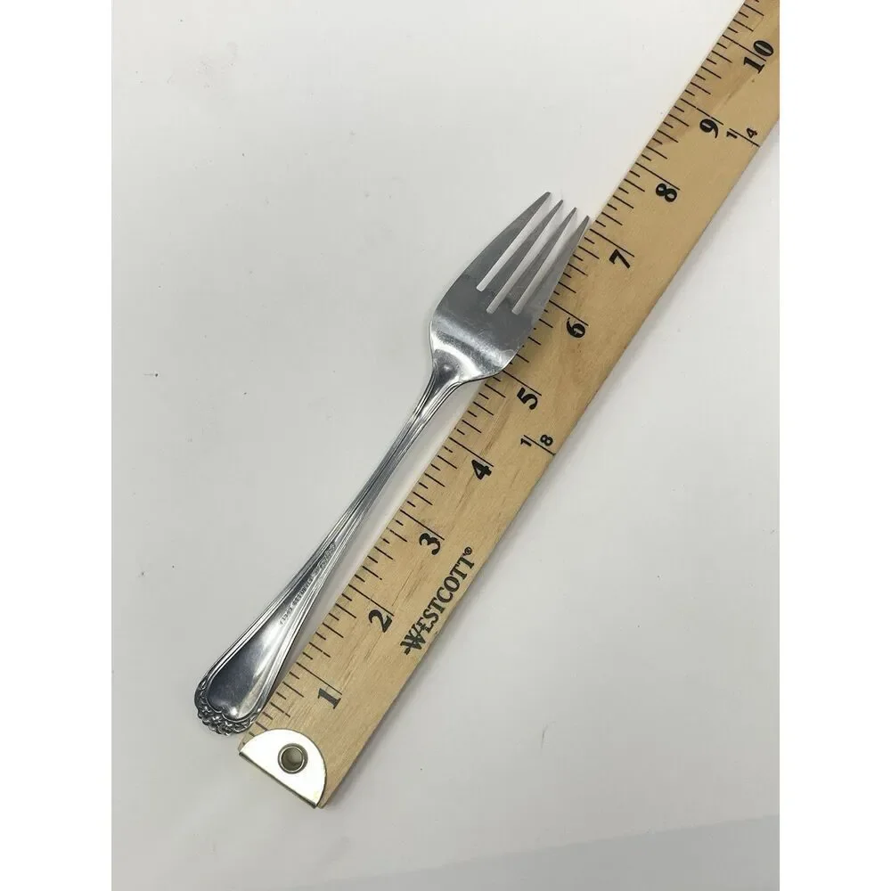 Rogers Stanley Roberts TRIO ROSE PETAL Stainless Dinner Fork 7 3/8” & Spoon 7”